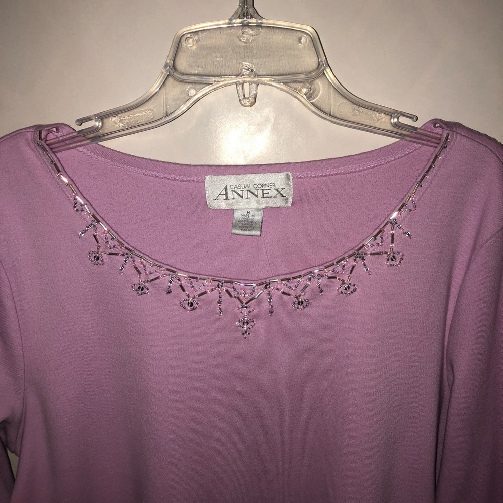 Casual Corner Annex Top with Embellishments